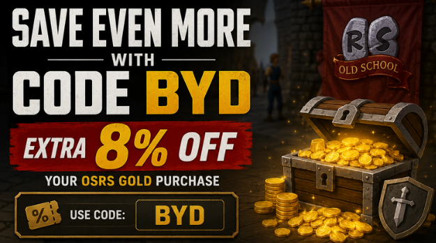 Looking to buy OSRS gold? Upgrade your gear faster and save 8% on eligible OSRS gold and items with the BYD discount code.